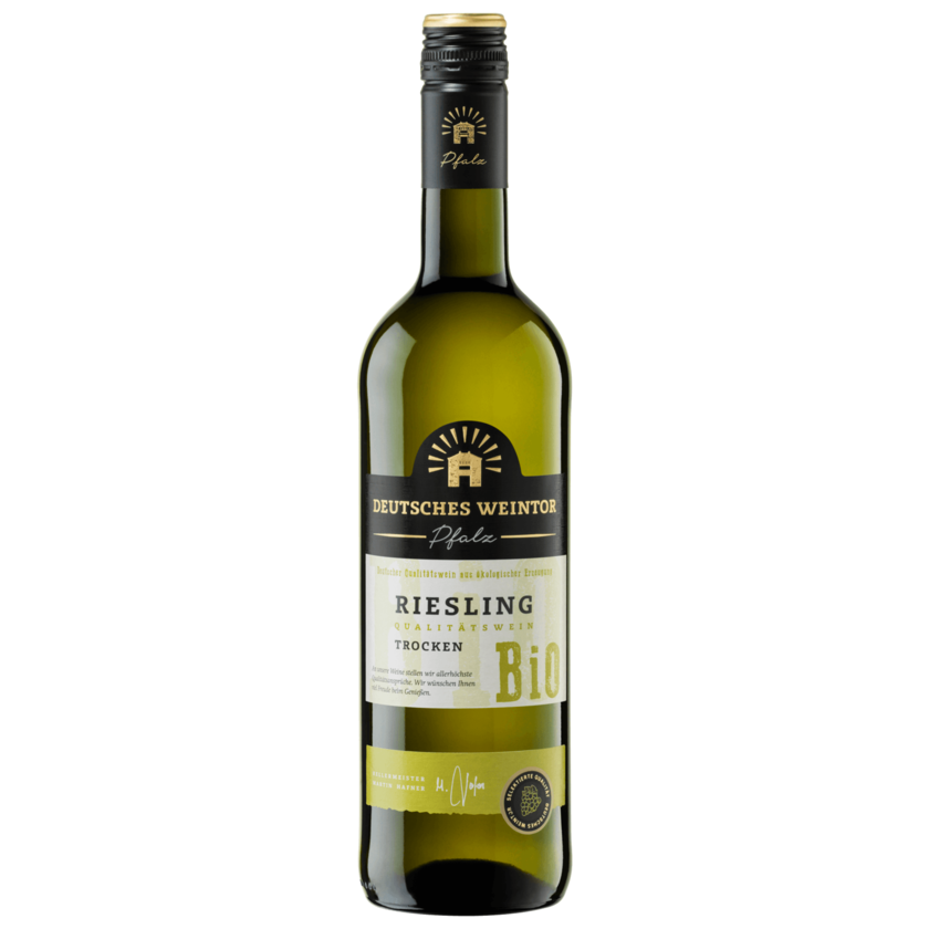 Deutsches Weintor Bio Weißwein Riesling QbA trocken 0,75l